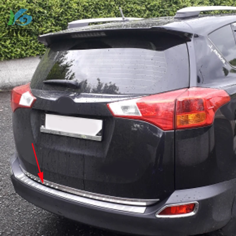 High Quality Stainless Steel Rear Bumper Protector Sill 2014 2015 For Toyota RAV4 Rav 4