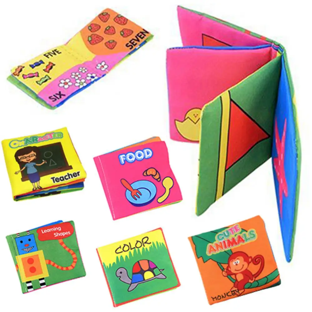 

Infant Baby Children Kids Intelligence Development Cloth Book Cognize Book Toys brinquedo infantil