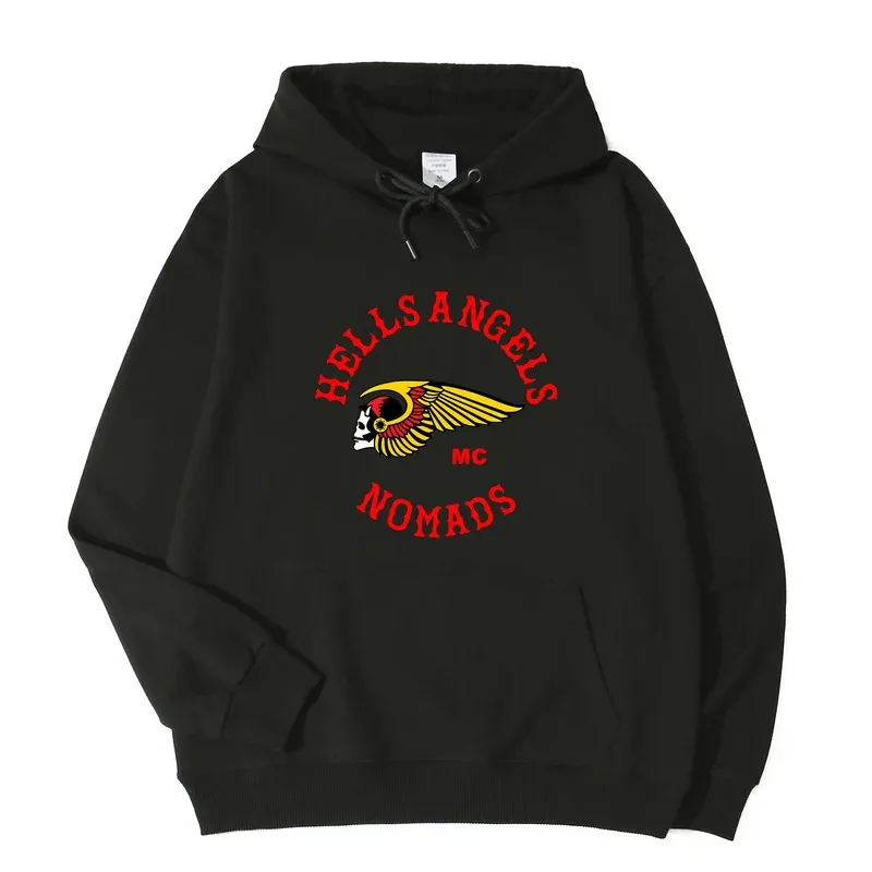 Sweat à Capuche Hells Angels Nomads MC Noir - Style Motard