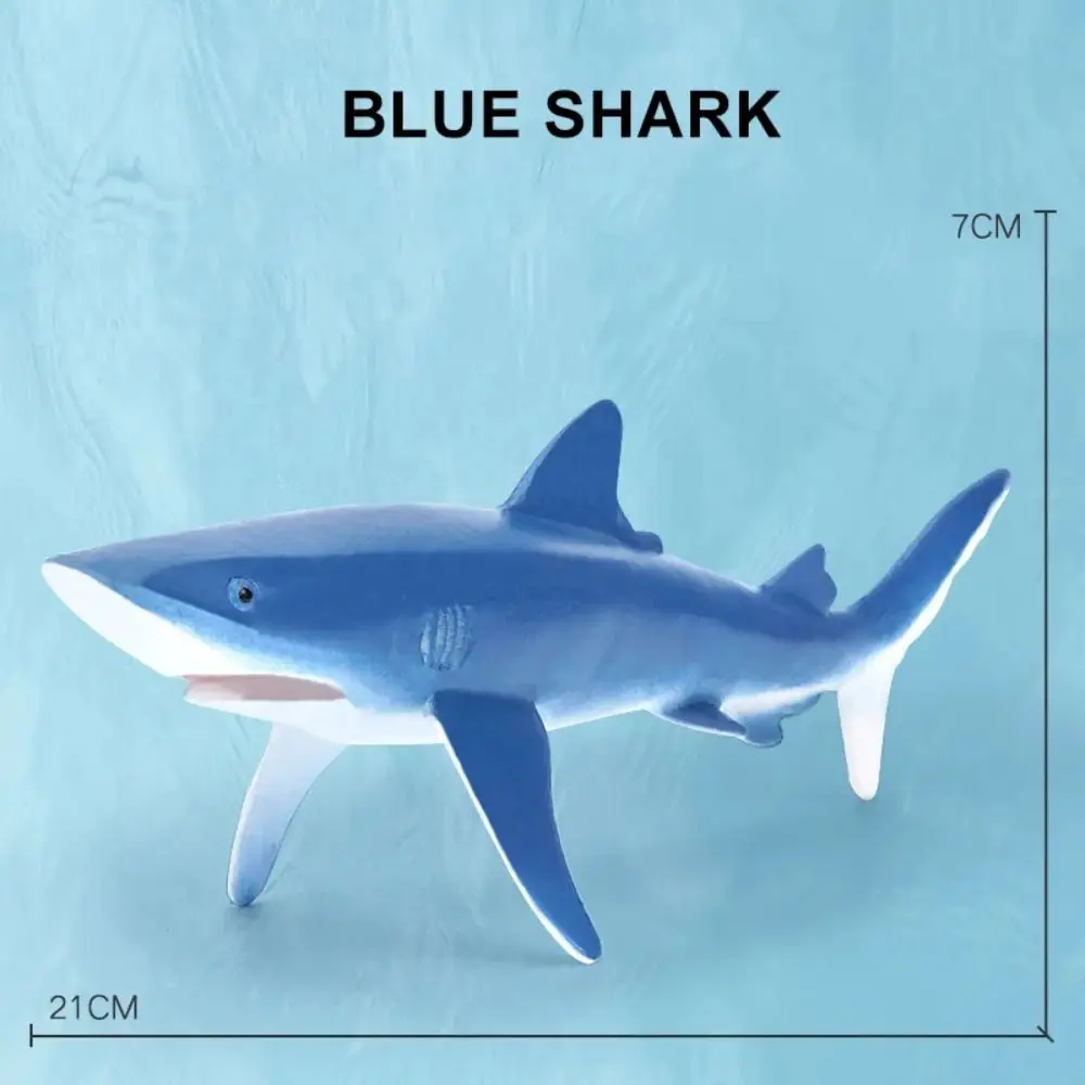 Marine Sea Life Action Figures - Whale, Shark, Cachalot & Dolphin Educational Toys