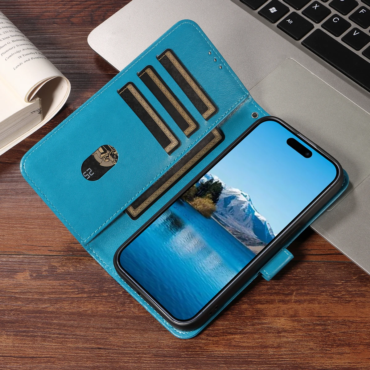 Embossed Sunflower Wallet Case For Iphone16e 16promax 16plus 15promax 15plus Flip Wallet with Card Slot PU Leather Phone Case
