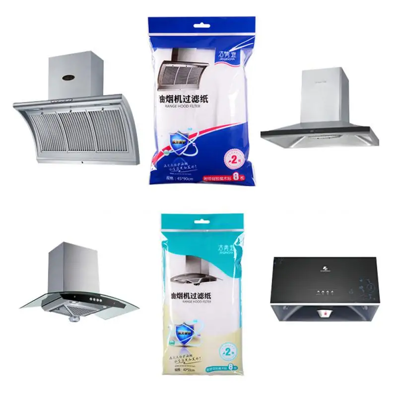 Clean Cooking Nonwoven Range Hood Grease Filter Kitchen Supplies Oil Proof Sticker Pollution Mesh Range Hood Filter Paper cooker hood filter