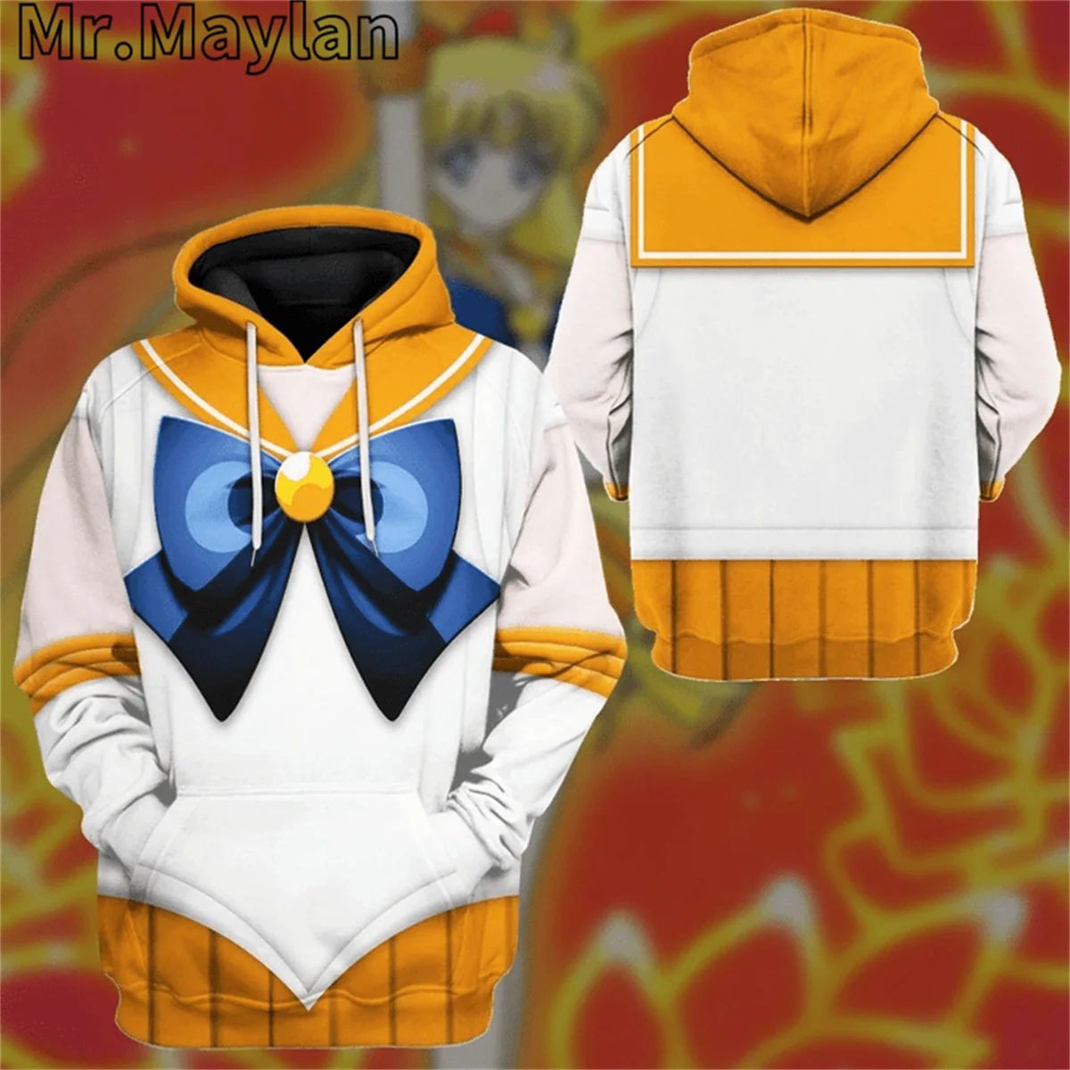 

Sailor Venus Custom Cosplay Costume Apparel 3D Unisex Hoodie Men Sweatshirt Streetwear Zip Pullover Casual Jacket Tracksuits-88