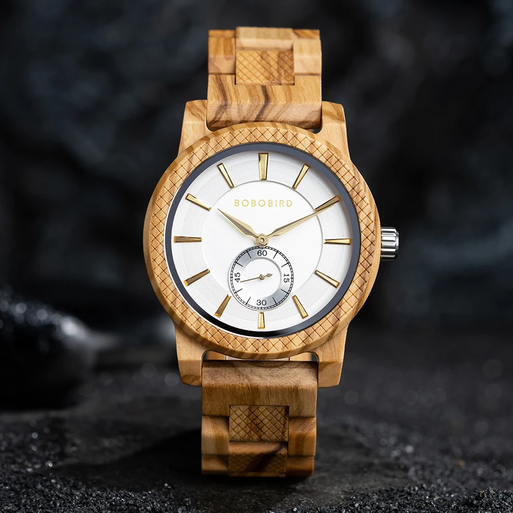 BOBO BIRD Men's Watches Wooden Wristwatch for Man relogio masculino Timepieces Watch Support Customized and Dropshipping