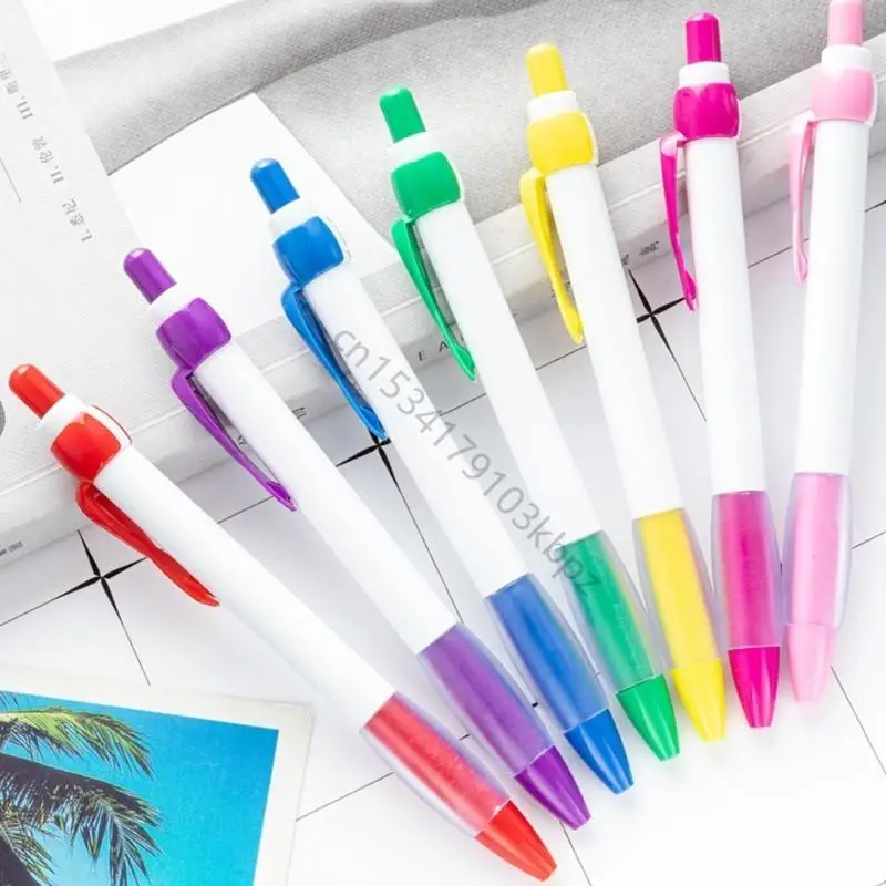 20Pcs 인식 리본 볼펜, 학생 간호사 사무실 직원 XX9A를위한 개폐식 볼펜 쓰기에 부드러운 1.0MM 팁