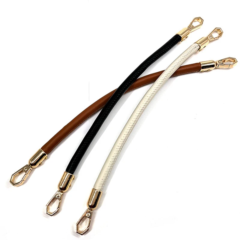 30/40/60cm Soft Leather Shoulder Bag Strap Short Bag Handles DIY Replacement Purse Belt Handbag Strap Solid Bag Accessories New