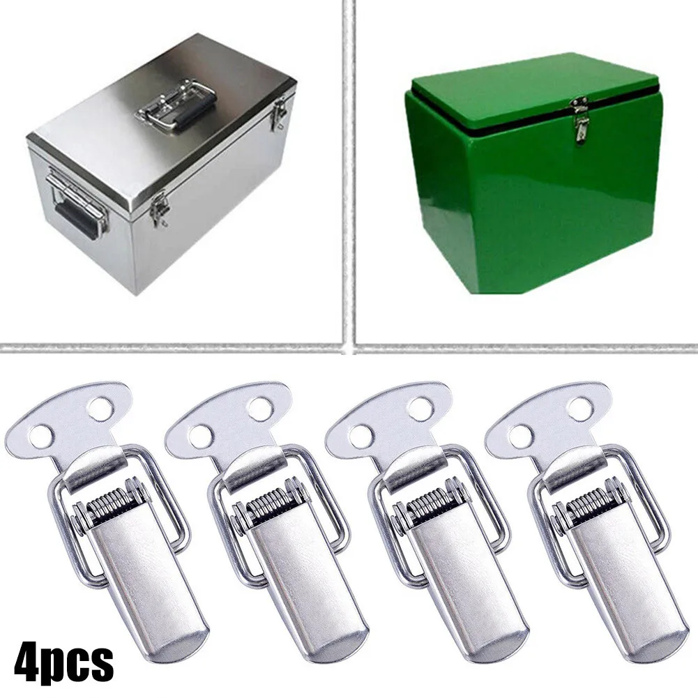 4 Piezas De Pestillo Palanca De Acero – Abrazadera De Bloqueo Ajustable Para Cajas, Estuches Y Maletas