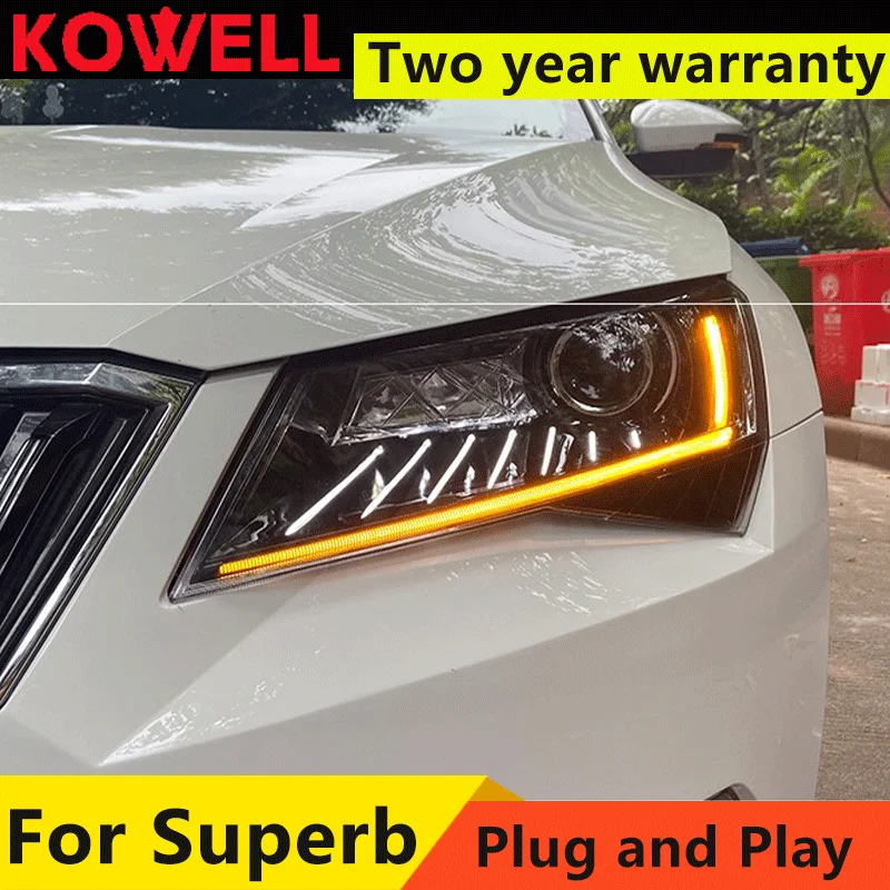 

LED Headlight for Skoda Superb Headlights 2016-2018 DRL Daytime Running Light