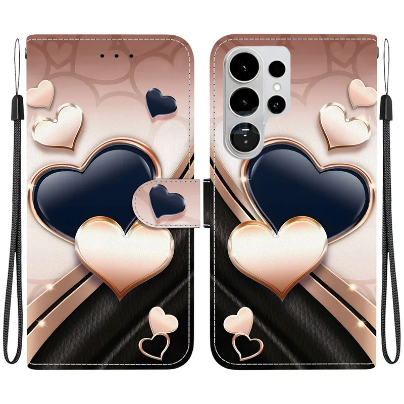 Elegant Colored Flower Wallet Phone Case - Magnetic Flip Leather Cover with 3D Pattern