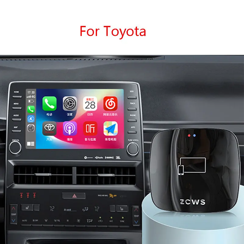 Per Toyota Rav4 Avalon Camry Corolla Wildlander Highlander Levin Wireless Wired Carplay Hicar Box Usb Iphone Huawei Connector