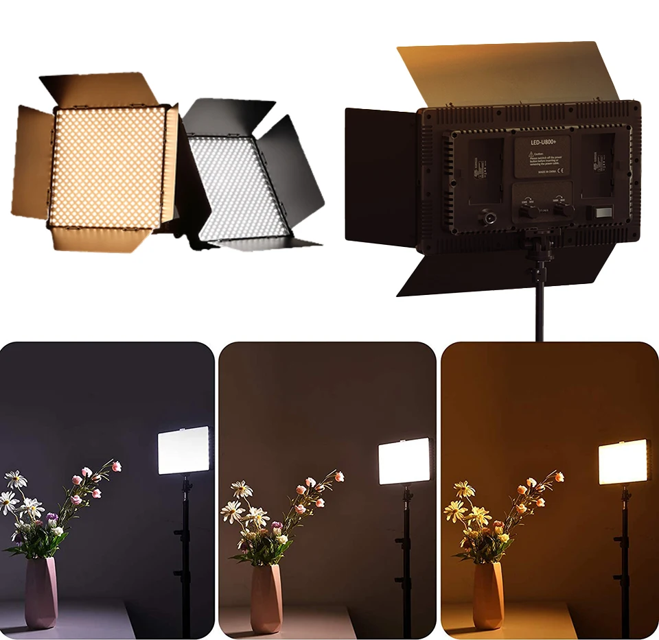 Portátil Led Photo Studio Light Lâmpada do Painel Iluminação na Câmera Youtube Jogo Vídeo ao Vivo Gravação Fotografia 40w 50w - Image 3