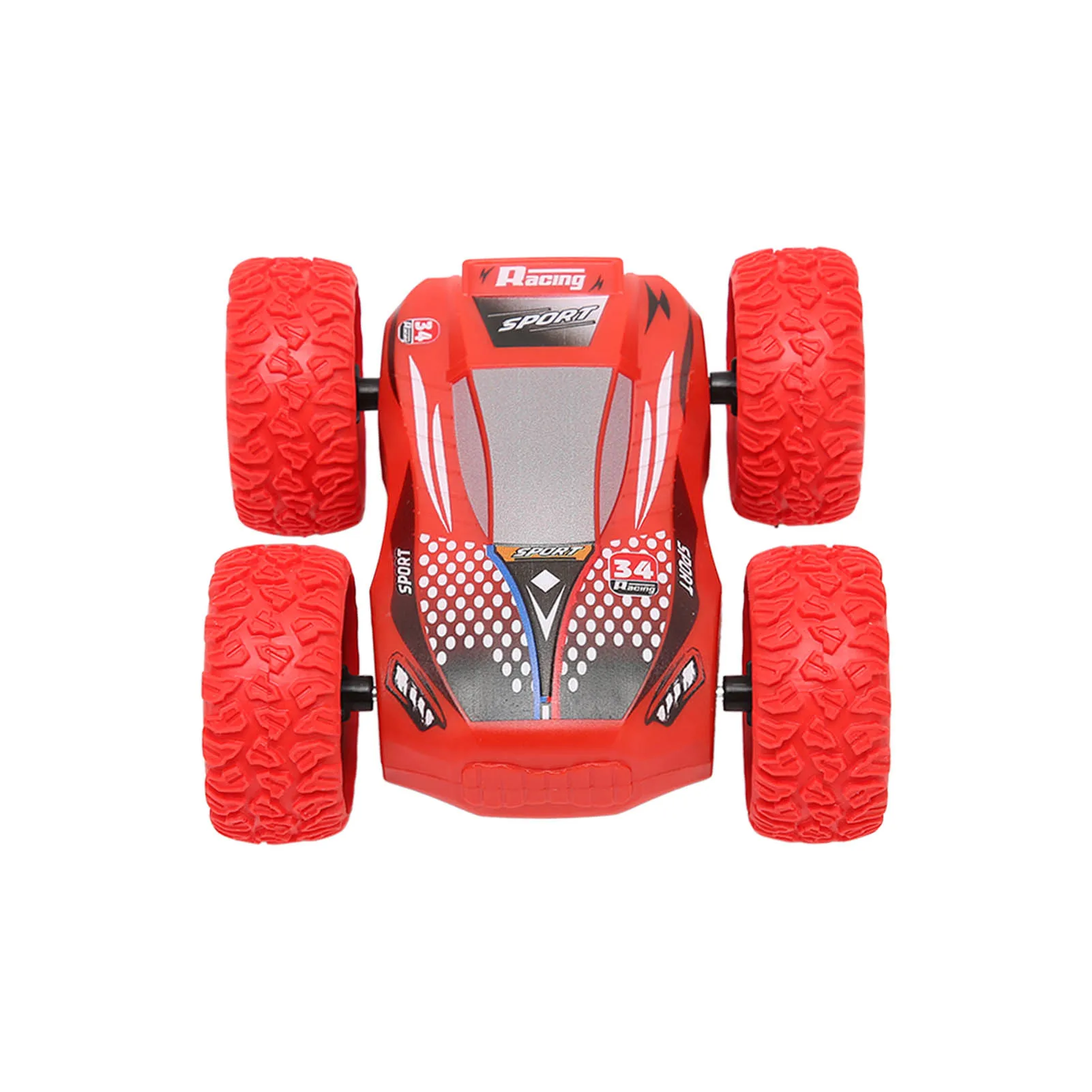 Off-Road Car Toy Four Wheel Drive Inertia Double Sided Flip Car Toys Friction Powered Automatically Flip 180° Rotating Stunt Car