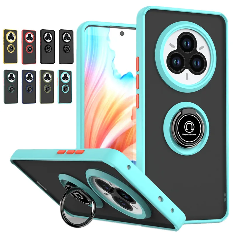 Armor Matte Shockproof Case with Ring Magnetic Stand Holder