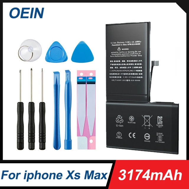 OEIN Phone Battery For iPhone XS MAX XSMAX With Free Repair Tools