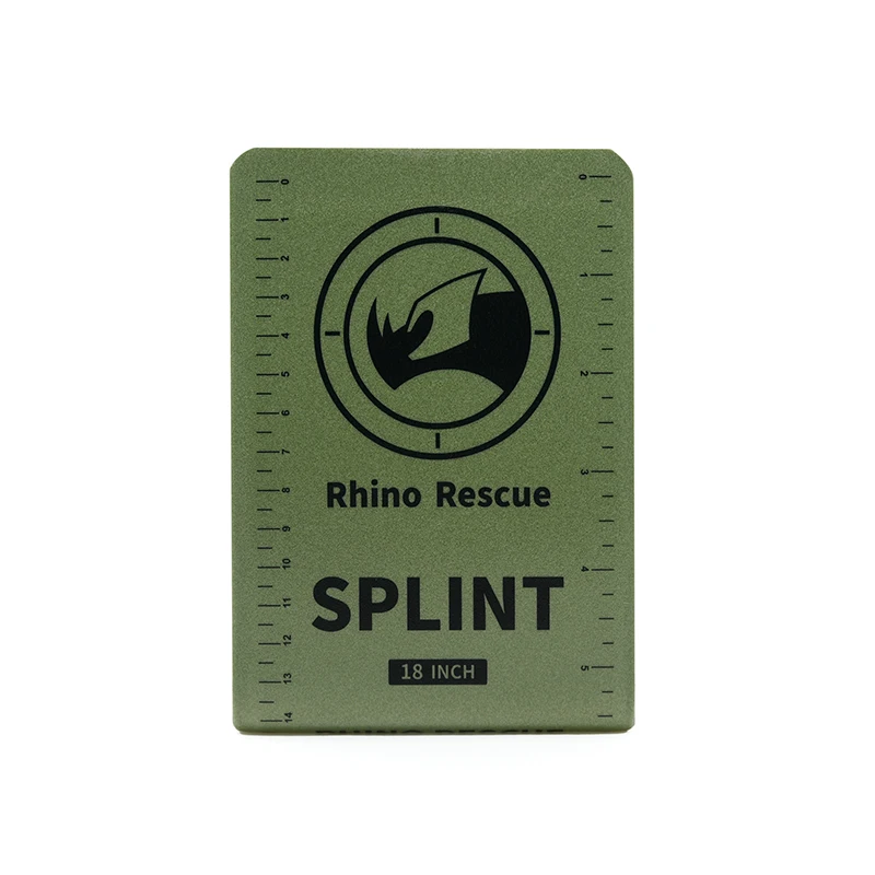 Compact First Aid Splint for Bone Support and Emergency Preparedness, 36 X 4.3, Green-Gray
