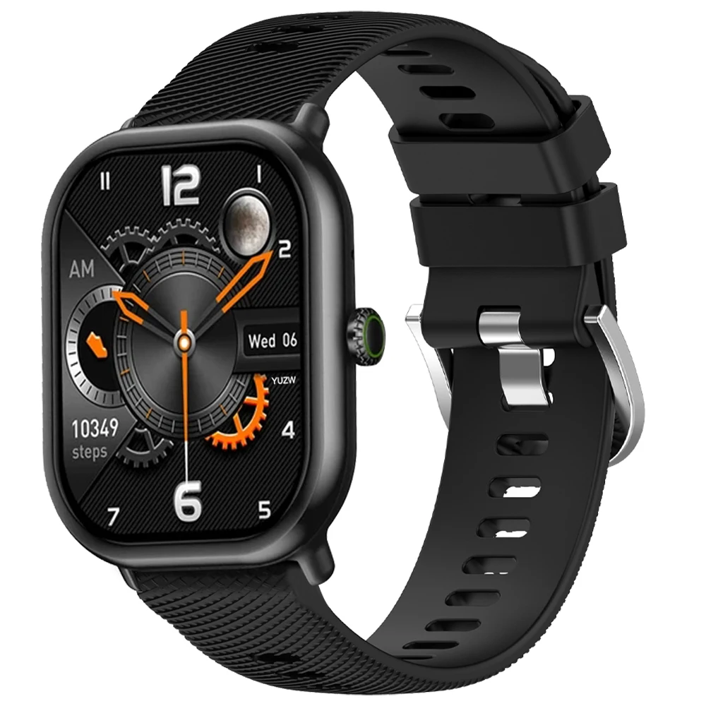 Premium 22mm Silicone Strap Watchband - Versatile & Stylish Replacement Wristband