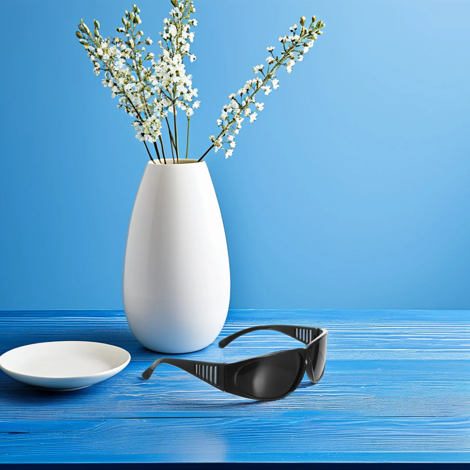 6 Pcs Black 209 Welding Goggles Protective Eye Shield Safety Glasses UV Anti Fog Electrician Construction Worker Chainsaw