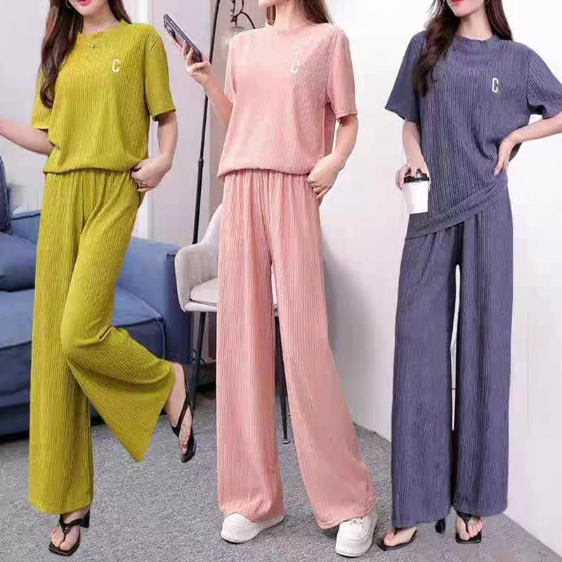 Women Velvet Pajama Set Fleecing Warm Loose Top And Elastic Waist Pants Home Casual Warm Woolen Suit Women 2023 Autumn Winter 5