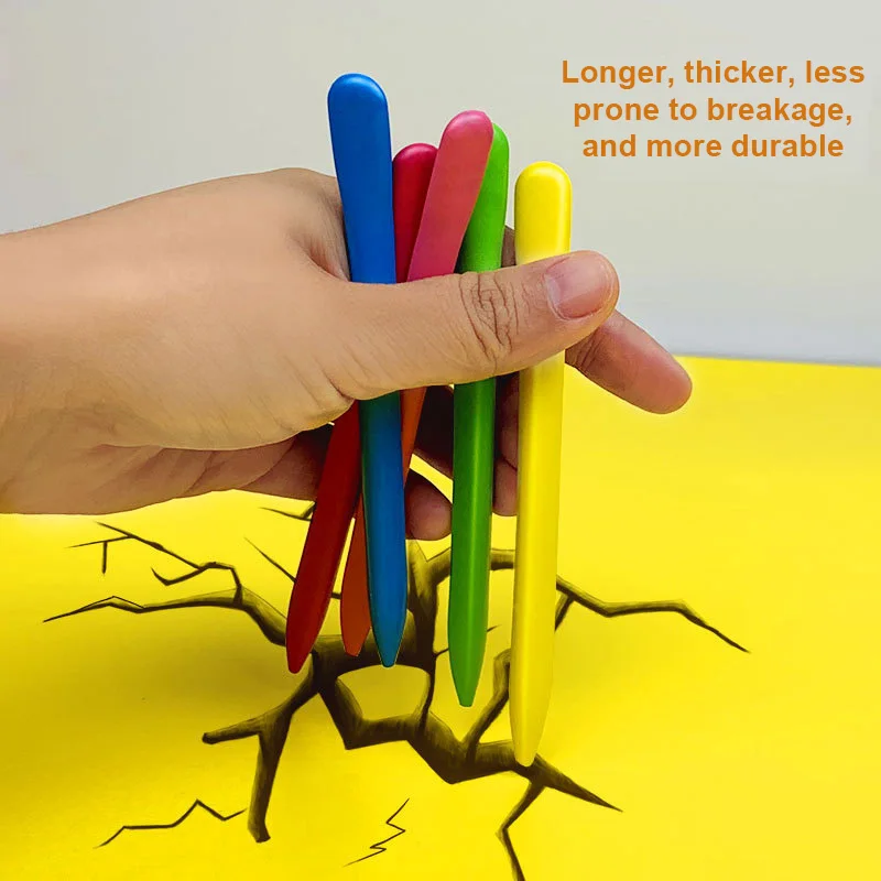 Crayons Set Kids 6/12/18/24/36/48 Colors Safe Non-toxic Oil Pastel Triangular Durable Wax Pen Creative Painting Art Supplies
