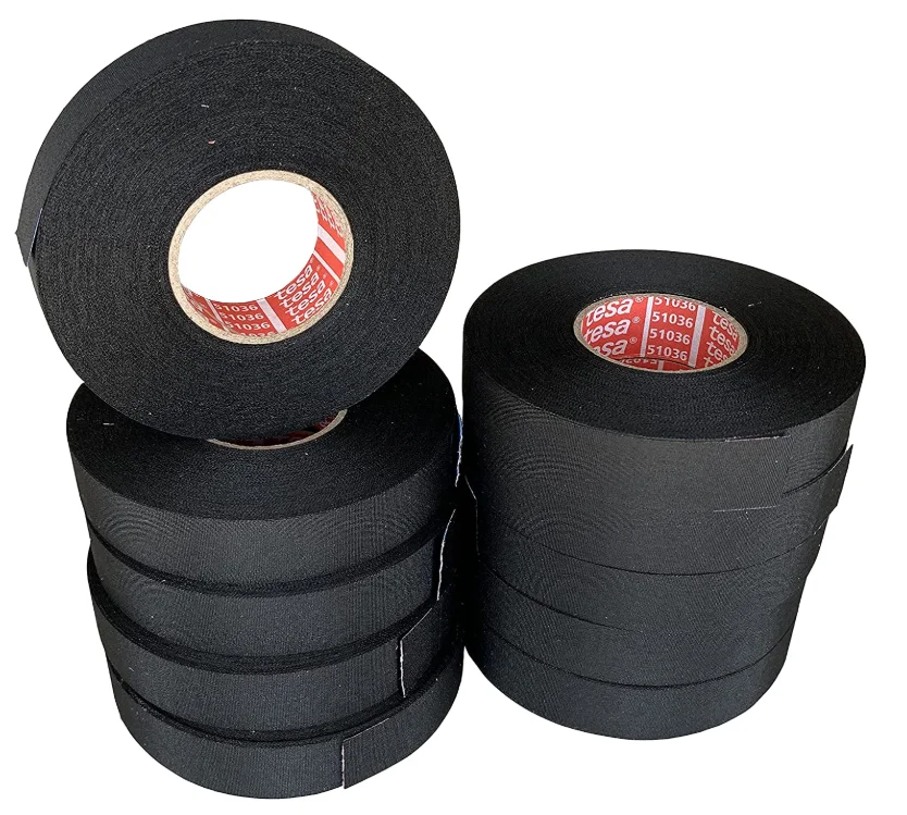 15meters New Tesa Type Coroplast Adhesive Cloth Tape Black For Cable