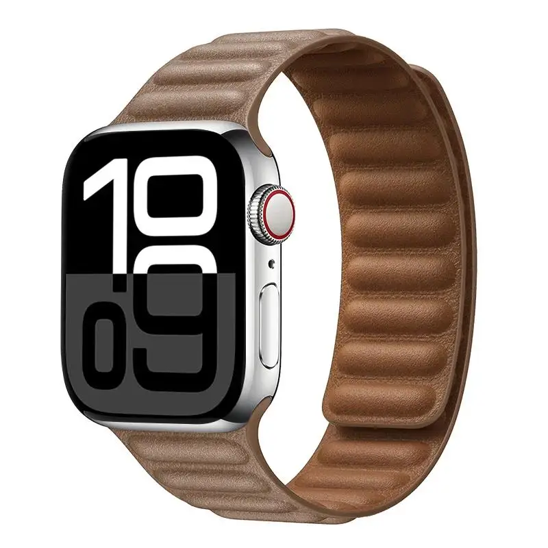 ตัวเลือกสินค้า สายหนังแท้ Apple Watch สายแม่เหล็ก รองรับหลายขนาด