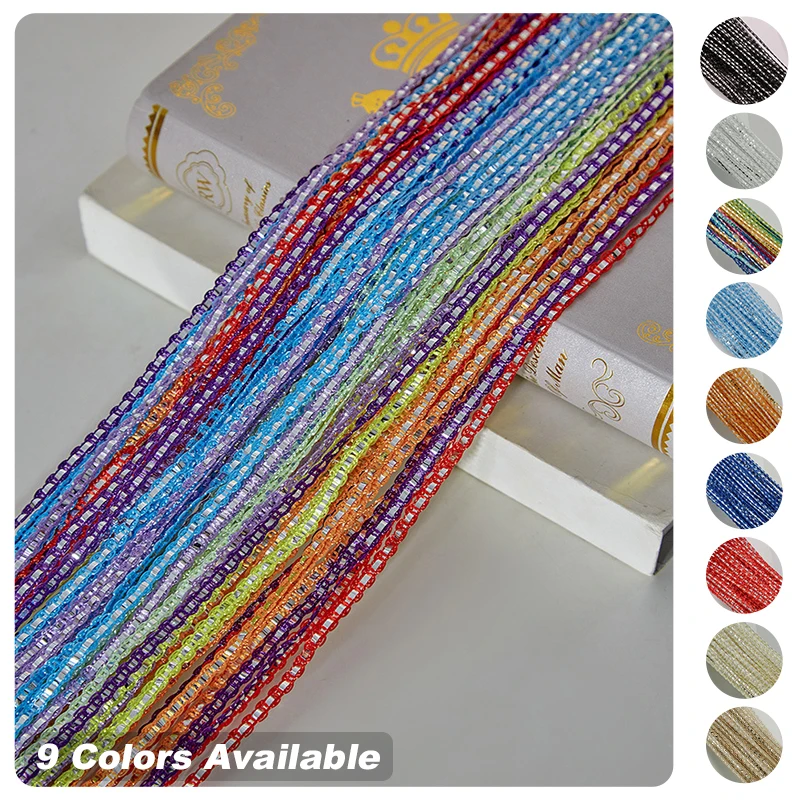 String Curtain Monochrome Thick Line 1 M * 2 M S Curtain Partition Curtain Silver Tassel String Silver Leather Door Line