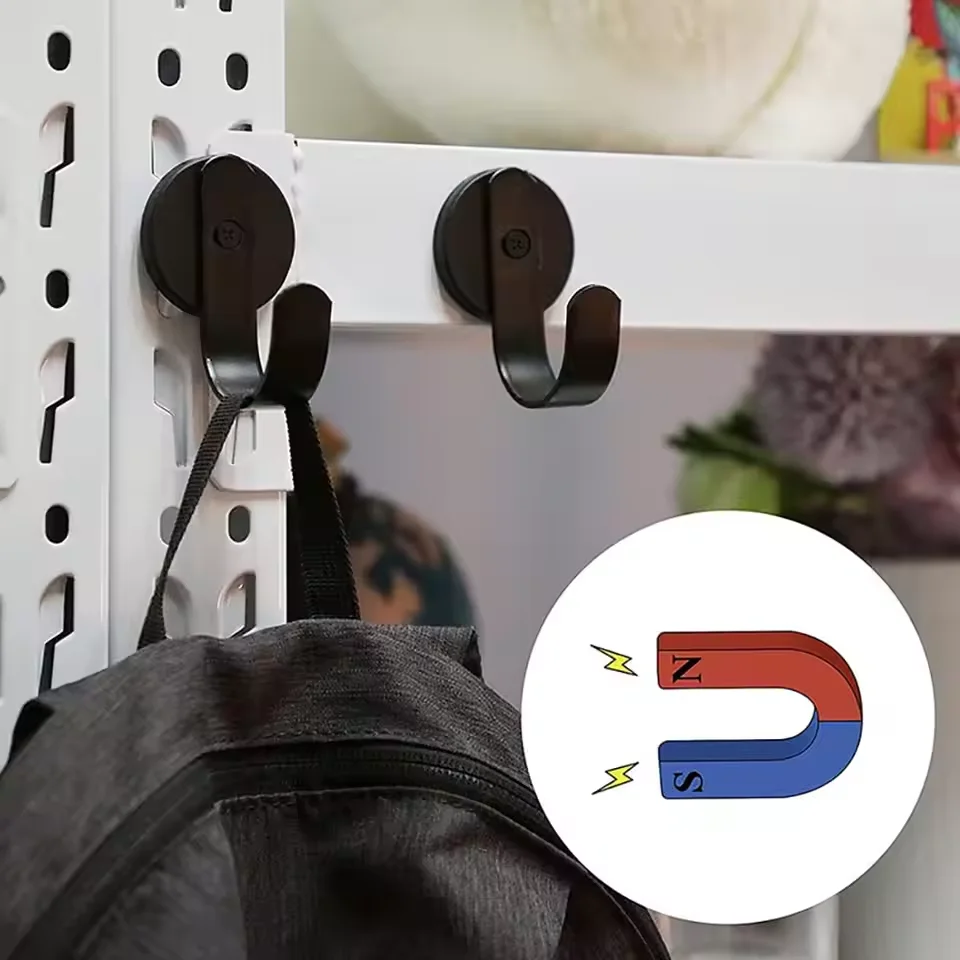 Heavy Duty Strong Magnetic Towel Hook Bathroom Kitchen Kitchen Utensil Hanger Fridge Front Hooks 1/2/4pcs 1