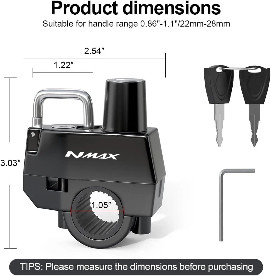 HelmAnti-theft Helmet Lock Handlebar Mount Motorcycle Electric ...