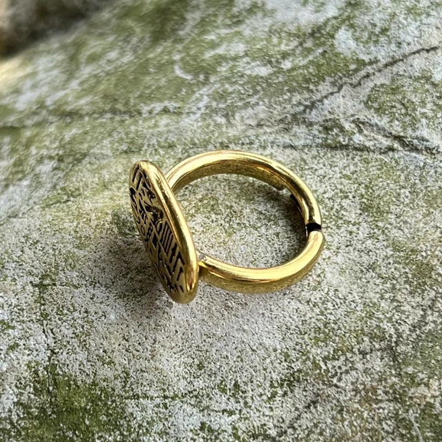 Kiváló Minőségű Ókori Egyiptomi Jelző Gyűrű Érme Állítható Méret - Image 3