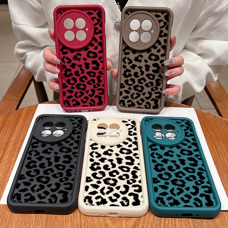 Leopard Print Shockproof Bumper TPU Silicone Soft Phone Case Cover