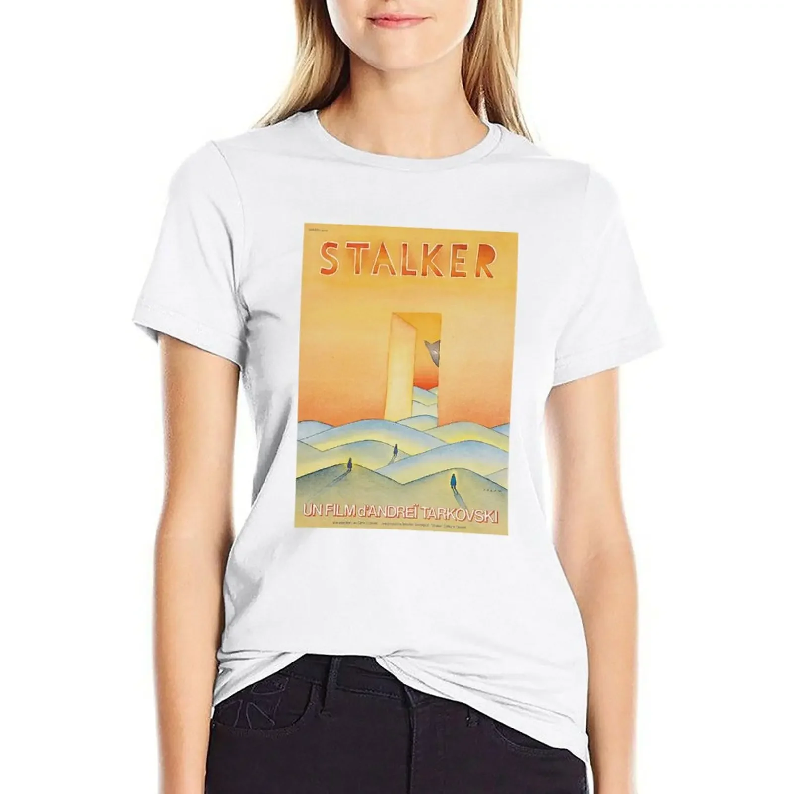 

Stalker (1979) Andrei Tarkovsky T-shirt Short sleeve tee summer clothes aesthetic clothes tshirts woman