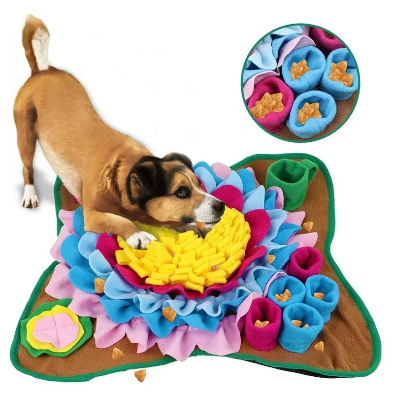 Find a snack in your pet's den Training Sniff pads Slow food pads Anti-choking and hide food training dogs and cats to sniff MAT