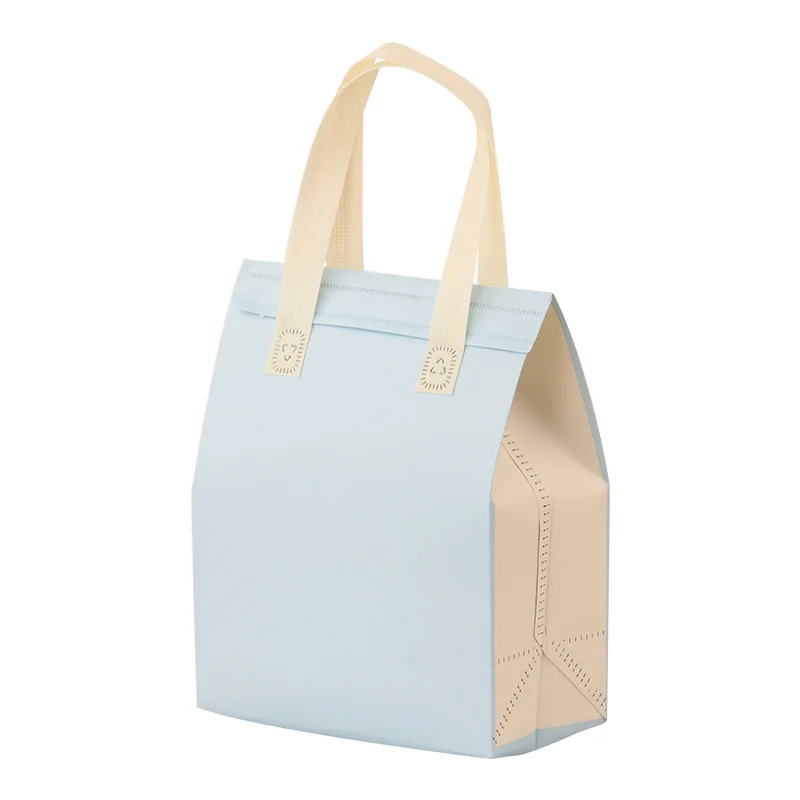 StoBag 25pcs Non-woven Insulation Tote Bags Delivery Fabric Portable Food Cake Drinks Packaging Keep Warm Cold Reusable Pouches 6