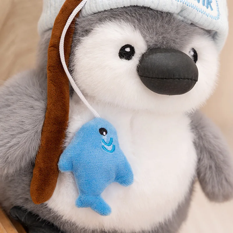 Kawaii painter Penguin Plush Doll fishing chef character Hat Clothes Penguin Plush Toy For Boys And Girls Birthday Gifts