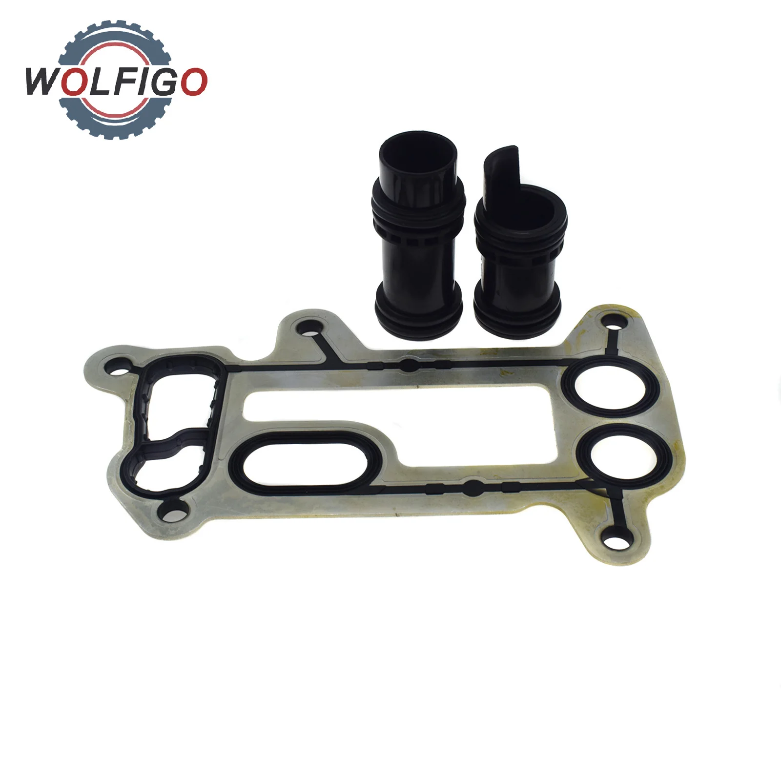 WOLFIGO New Oil Cooler Pipe & Gasket Kit For BMW E60 E61 E81 E82 E83
