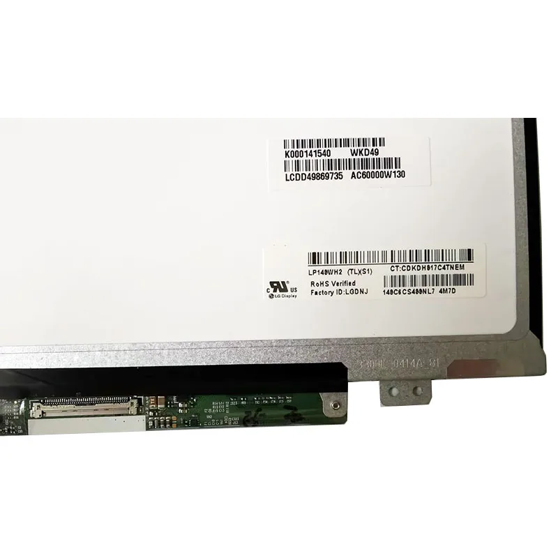 Tela Led Fina para Laptop Matriz Lcd 14 Polegada para Sony Sve141m12t Sve1413s2c 40 Pinos 1366x768 - Imagem 2