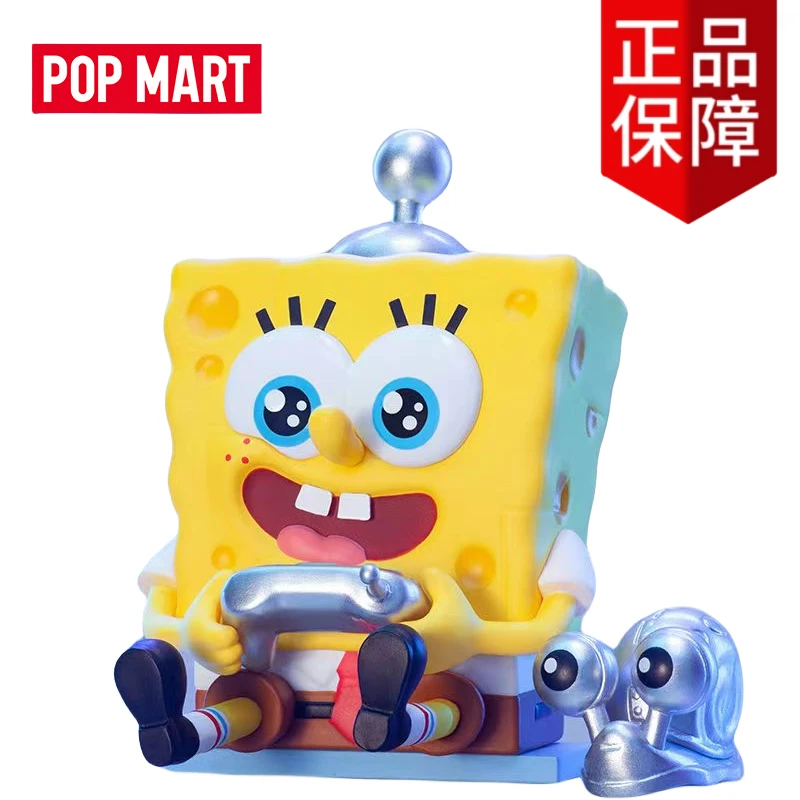 Pop Mart Spongebob Squarepants Life Transition Series Blind Box Desk Decoration Fashionable Toys Birthday Gift For Kids Ornament