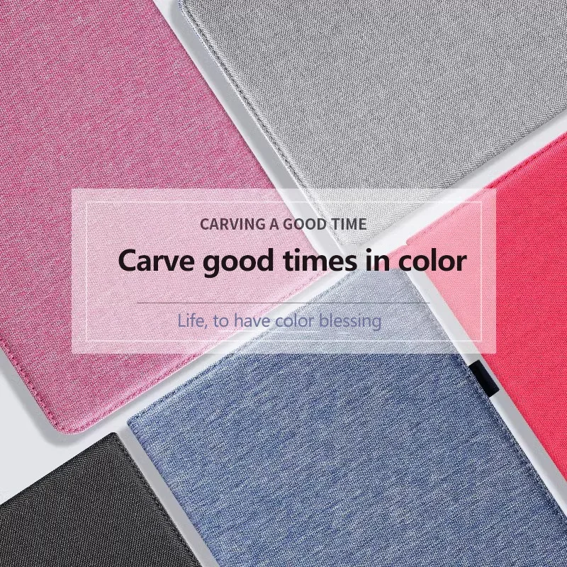 Stylish Cloth Flip Stand Case with TPU Soft Back Cover
