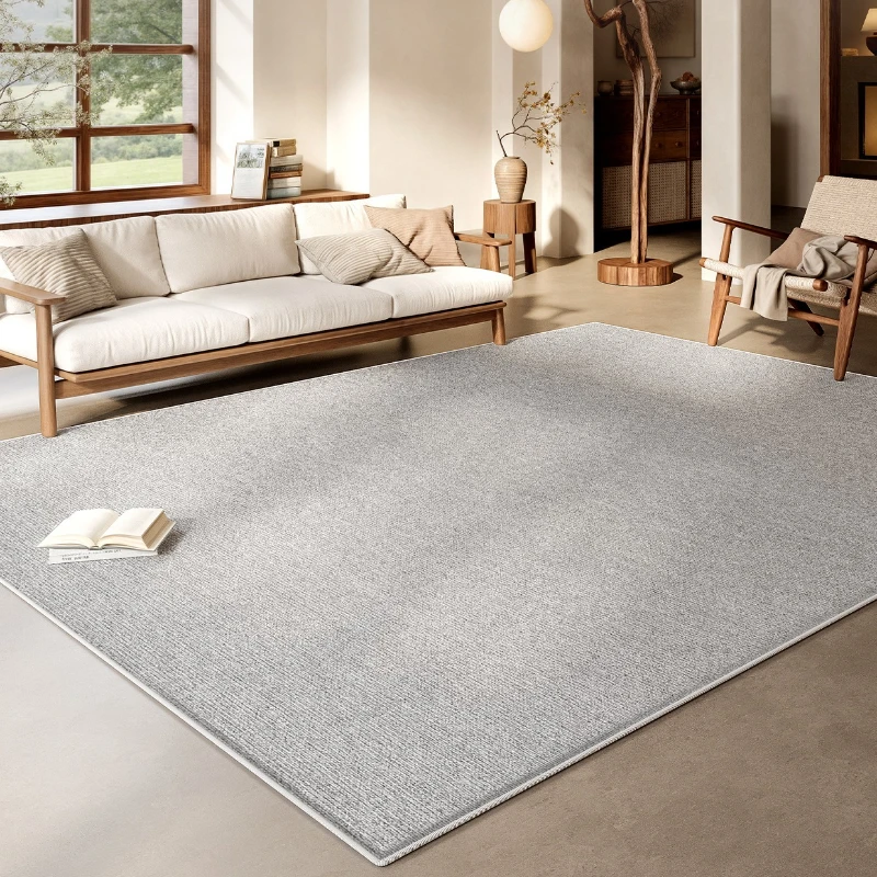 Solid Color Living Room Carpet Light Luxury High-end Large Area Bedroom Rugs Modern Simple Sofa Coffee Table Floor Mats Tapis 러그