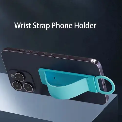 1pc Luxurious Universal Wrist Band Cell Phone Bracket Portable Finger Grip Mobile Phone Holder Sticked Socket Stand Strap - Image 5
