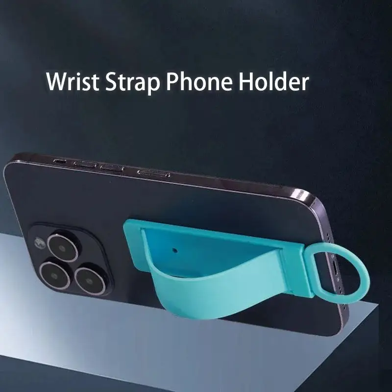 1pc Luxurious Universal Wrist Band Cell Phone Bracket Portable Finger Grip Mobile Phone Holder Sticked Socket Stand Strap - Image 5