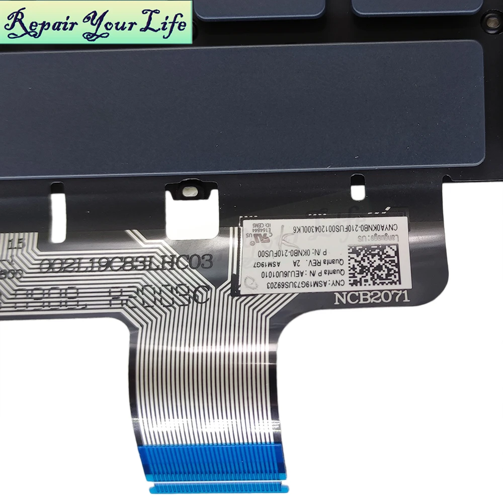 Inglês Grego Computador Portátil Retroiluminado Teclado para Asus Zenbook Ux435 Ux435e Ux435ea Ux435eg Eua Notebook Substituição Teclados 210fus00 - Imagem 2