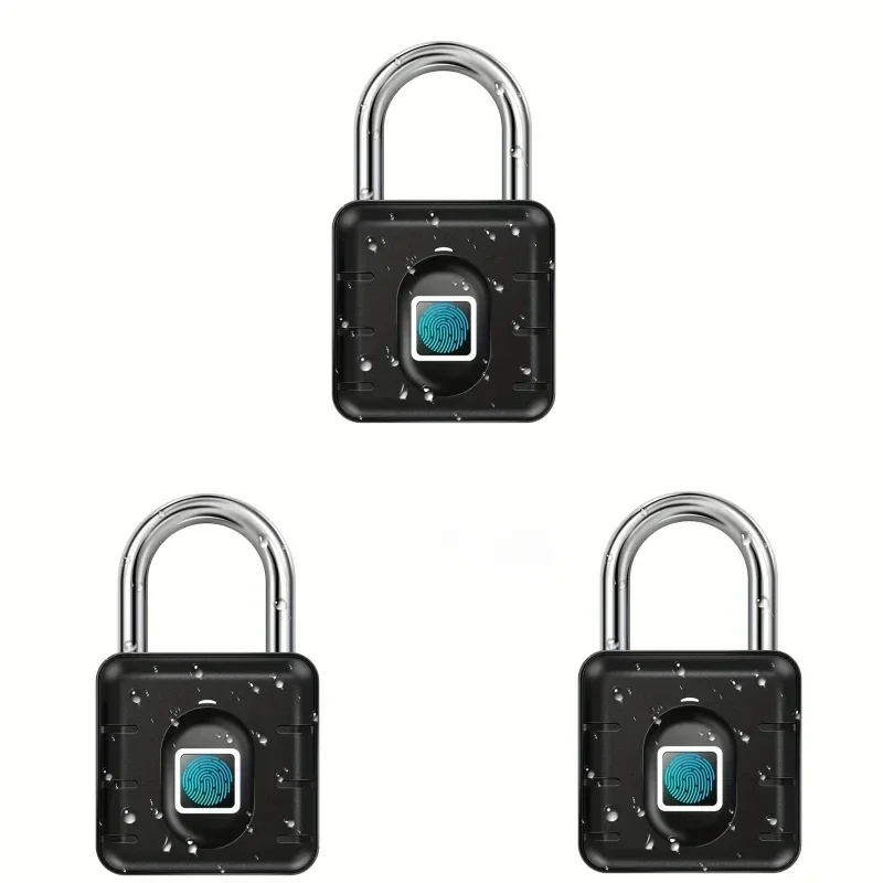 

Anti Theft Padlock Smart Biometric Fingerprint Door Lock Keyless Quick Unlock IP68 Waterproof Home Security Password Lock