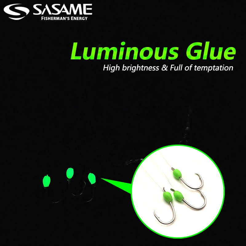 일본 SASAME 바다 낚시 장비 바닷물 낚시 후크 플루오로카본 라인 문자열 후크 빛나는 Sabiki Rig 낚시 태클 액세서리