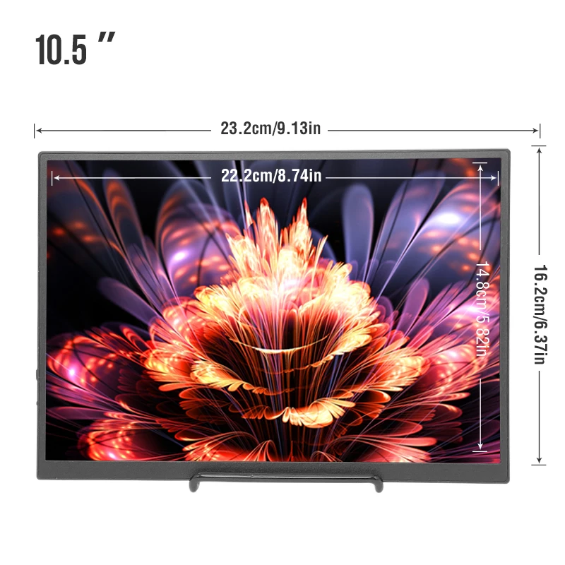 Anmite 10.5-Inch Portable Monitor 1280P HDR 15:10 Low Blue Light For XBox PS4 / 5 Switch Cell Phone PC Loptop Extension 2