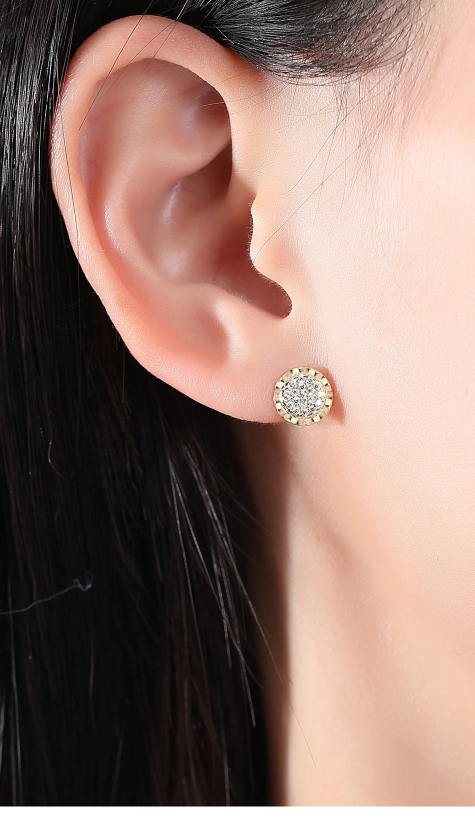 Modische Ohrstecker aus Sterlingsilber mit Sonnenblume für Frauen, edler Schmuck, 14 Karat echtes Gold vergoldet, Weihnachtsgeschenk für Mädchen_voghion.com