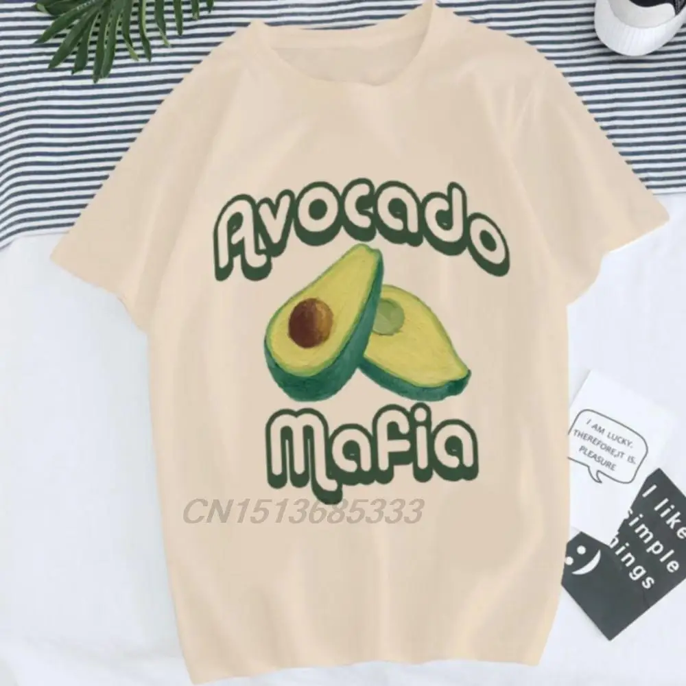 

Avocado Mafia Graphic Men Women T-shirts Retro Poker Q Novelty Tee Shirts Japanese Anime JoJo's Bizarre Adventure Cotton TShirts