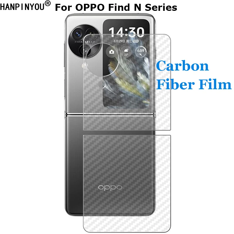 

Для Oppo Find N N2 N3 Flip 3D углеродное волокно задняя пленка Stiker защита экрана (не закаленное стекло)
