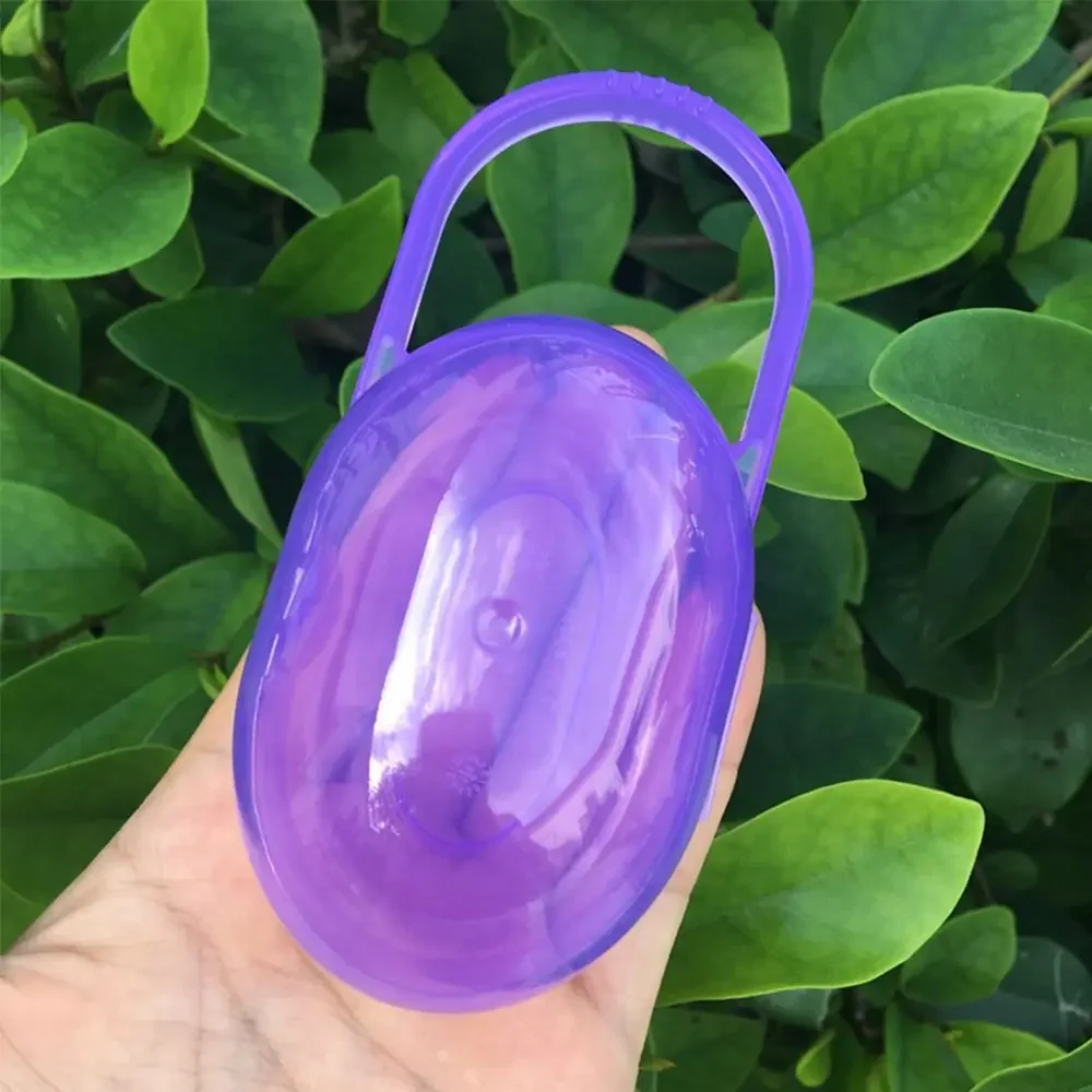 Baby Solid Pacifier Box Soother Container Holder Pacifier Box Travel Storage Case Safe Holder PP Plastic Size S pacifier holder plastic pacifier box