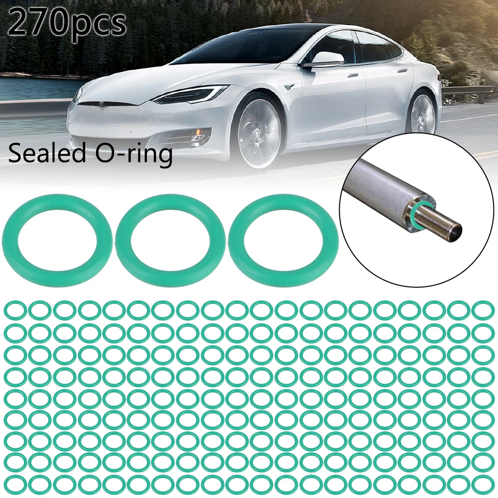 18 Sizes Air Conditioning HNBR O Rings Car Auto Repair Tools Rubber Air Conditioning Refrigerant Ring Sets 270Pcs